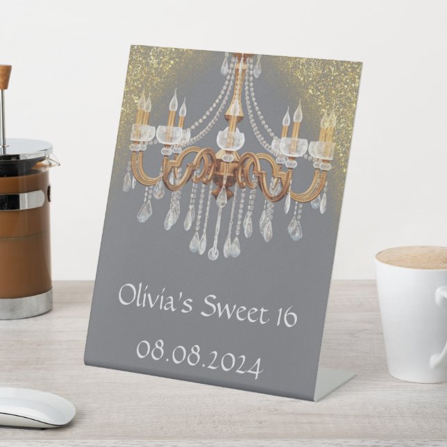 ELEGANT SWEET 16 BIRTHDAY WELCOME SIGN (In SItu)