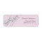 Elegant Sweet 16 Return Address Label in Pale Pink