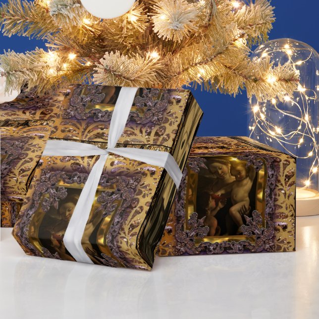 Elegant Sweet Baby Jesus (Victorian Series) Wrapping Paper (Holidays)