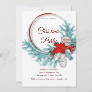 Elegant sweet Christmas invitation