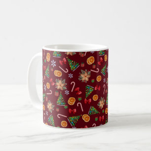 Elegant Sweet Cute Christmas Cookies Candy Cane Coffee Mug