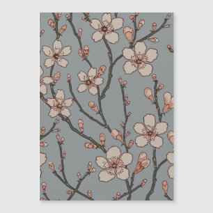 Elegant Sweet Pink Flower Blossom Cherry Pattern