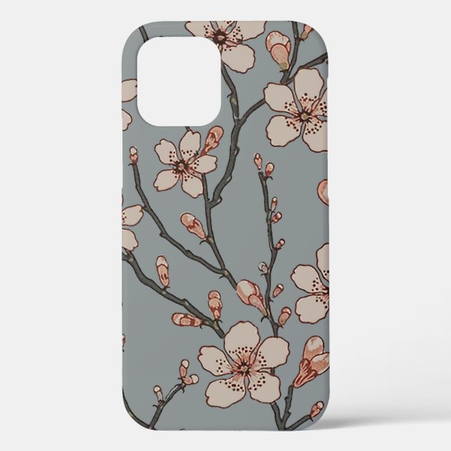 Elegant Sweet Pink Flower Blossom Cherry Pattern Case-Mate iPhone Case (Back)