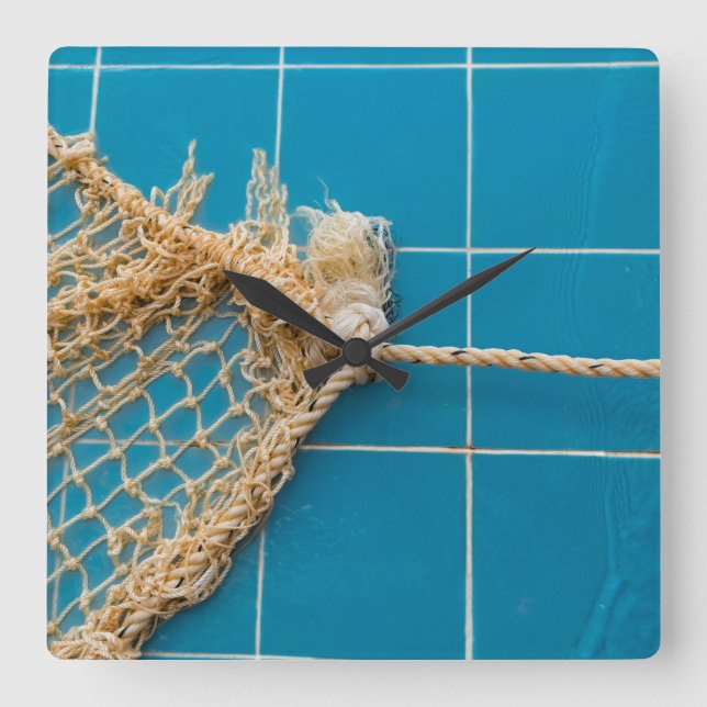 Elegant Swimming Pool  Square Wall Clock (Front)