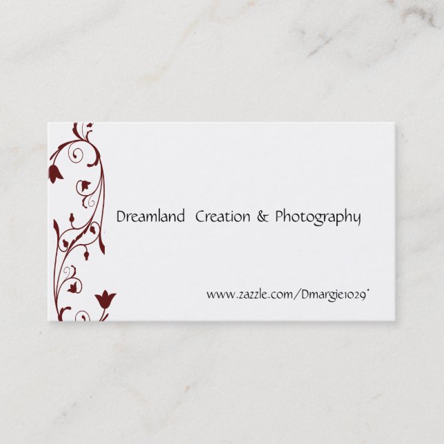 Elegant Swirl Business Cards Template (Front)