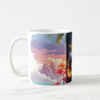 Elegant Swirl Horse Mug Design