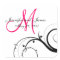 Elegant Swirl Monogram Wedding Square Labels