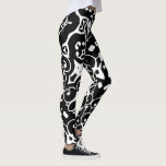 Elegant Swirls Black White 4Annie Leggings<br><div class="desc">You will love how your booty looks in our funky leggings!</div>