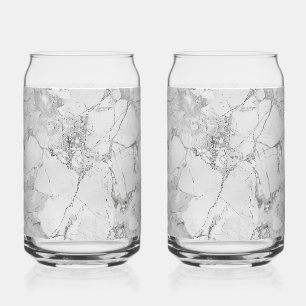 Elegant Swirls Can Glass