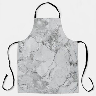Elegant Swirls Grey 'Opulent Marble Whirl' Marble Apron