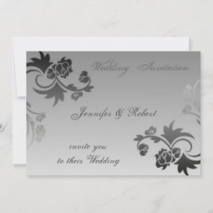 Elegant Swirls Wedding  Invitation
