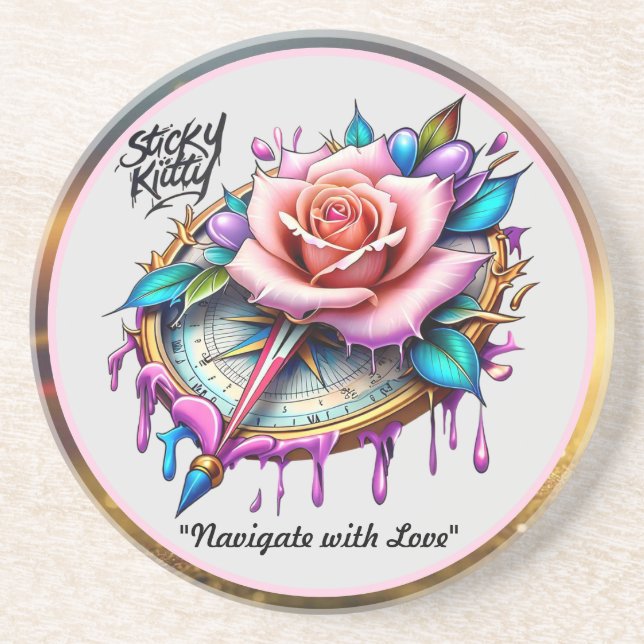 "Elegant Symbol of Bliss" Coaster (Front)
