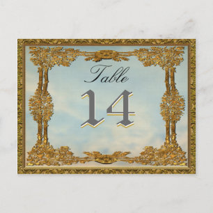 Elegant Table Number Card