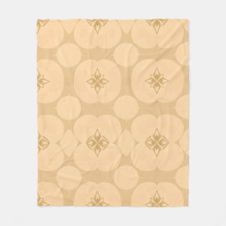 Elegant Tan Beige Floral Pattern for Throw Blanket