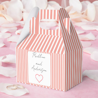 Elegant Tangerine Wedding Favour Box