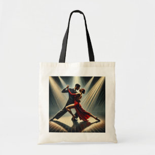 Elegant Tango Dancers Couple Dancing Tote Bag