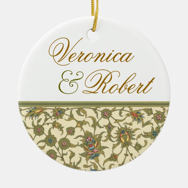 Elegant Tapestry Keepsake Ornament (Front)