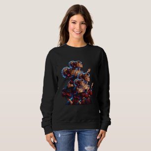 Elegant Tapestry of Winter's Forget Me Not Sweatshirt