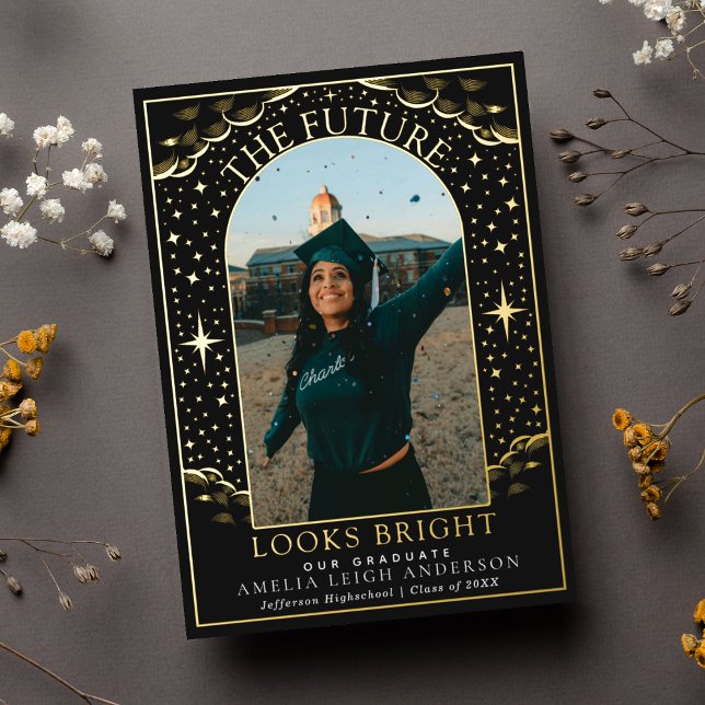 Elegant Tarot Graduation Photo Announcement Card (Creator Uploaded)