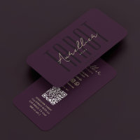 Elegant Tarot Reader Dark Purple Psychic