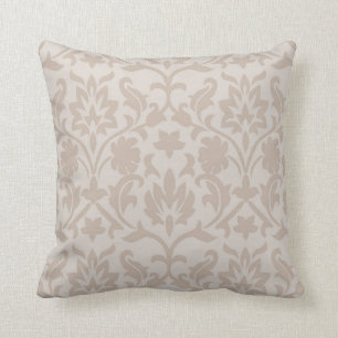 Elegant Taupe damask design 7 Cushion