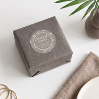 Elegant Taupe Ivory Floral Chapter 40th Birthday