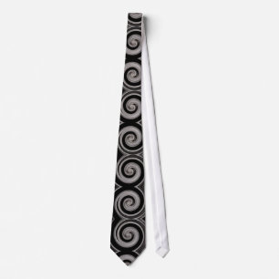 Elegant Taupe Swirls 2 Tie