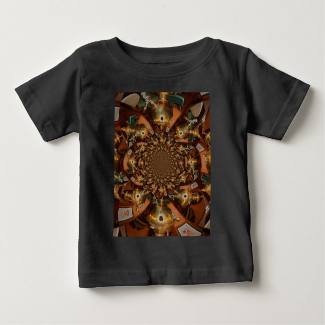 Elegant Tea Culture – Vintage Samovars Baby T-Shirt (Front)
