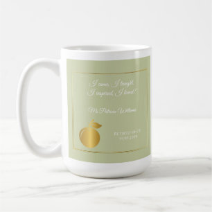 Elegant Teachers Golden Pastel Retirement Party  Coffee Mug