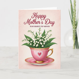 Elegant Teacup Mothers Card