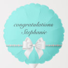 Elegant Teal Aqua Glam Tiffany Baby Shower