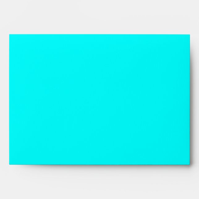 Elegant Teal Blue Linen Envelopes (Front)
