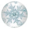 Elegant Teal Blue Snowflake Stickers