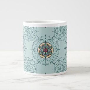 Elegant Teal Mandala Mug