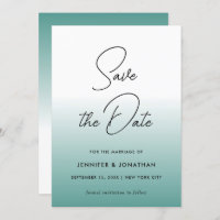 Elegant Teal Modern Minimalist Template Typography