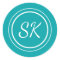 Elegant Teal Script Professional Monogram Business