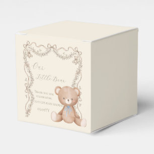 Elegant Teddy Bear Baby Shower Favour Box