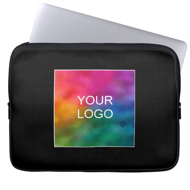 Elegant Template Custom Business Company Logo Here Laptop Sleeve (Front)