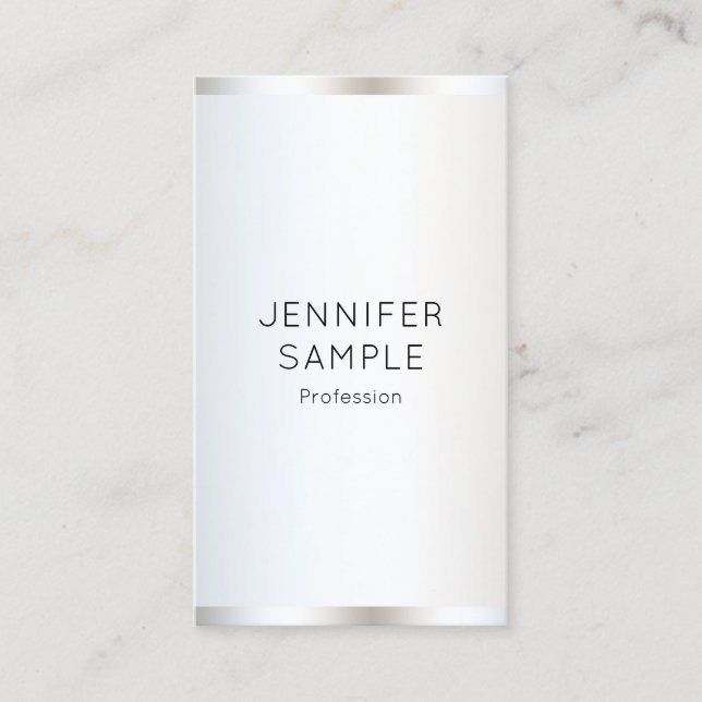 Elegant Template Modern Vertical Professional Business Card (Front)