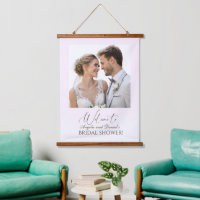 Elegant Tender Pink Bride And Groom Bridal Shower