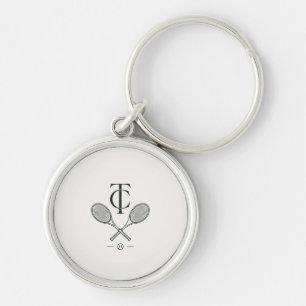 Elegant Tennis Club Keychain Aesthetic