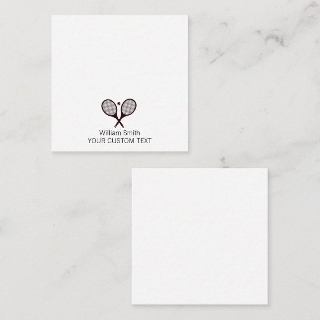 Elegant Tennis Personalised Stationery  Card (Front/Back)
