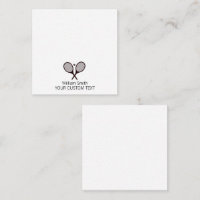 Elegant Tennis Personalised Stationery 