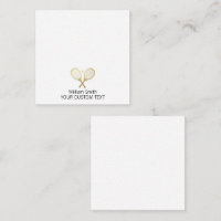 Elegant Tennis Personalised Stationery 