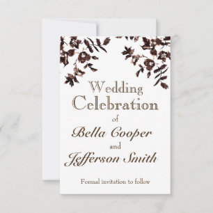 elegant terra cotta sepia water Vintage Roses - Save The Date