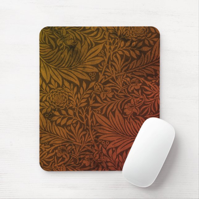 Elegant Terracotta Boho Botanical Pattern  Mouse Pad (With Mouse)