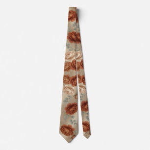Elegant Terracotta Rose Tie