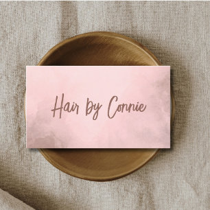 Elegant Texture Pastel Stylish Hair Stylist Business Card