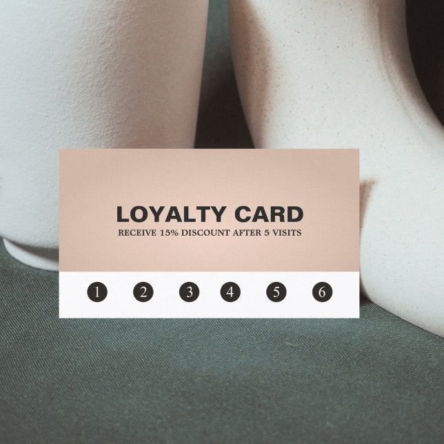 Elegant Texture Rose Beauty Salon Loyalty Card (Creator Uploaded)