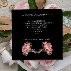 Elegant Textured Minimal I’m sorry apology Card